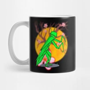 Praying mantis origami Mug